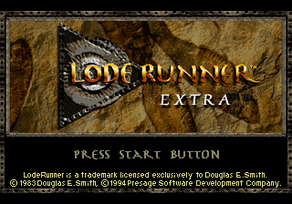 Lode Runner Extra Title Screen